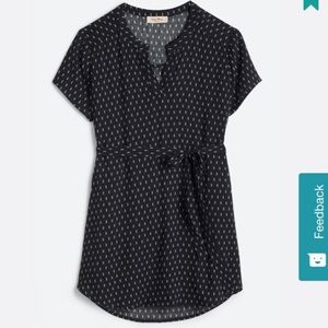 full moon segura short sleeve tie waist maternity size xs